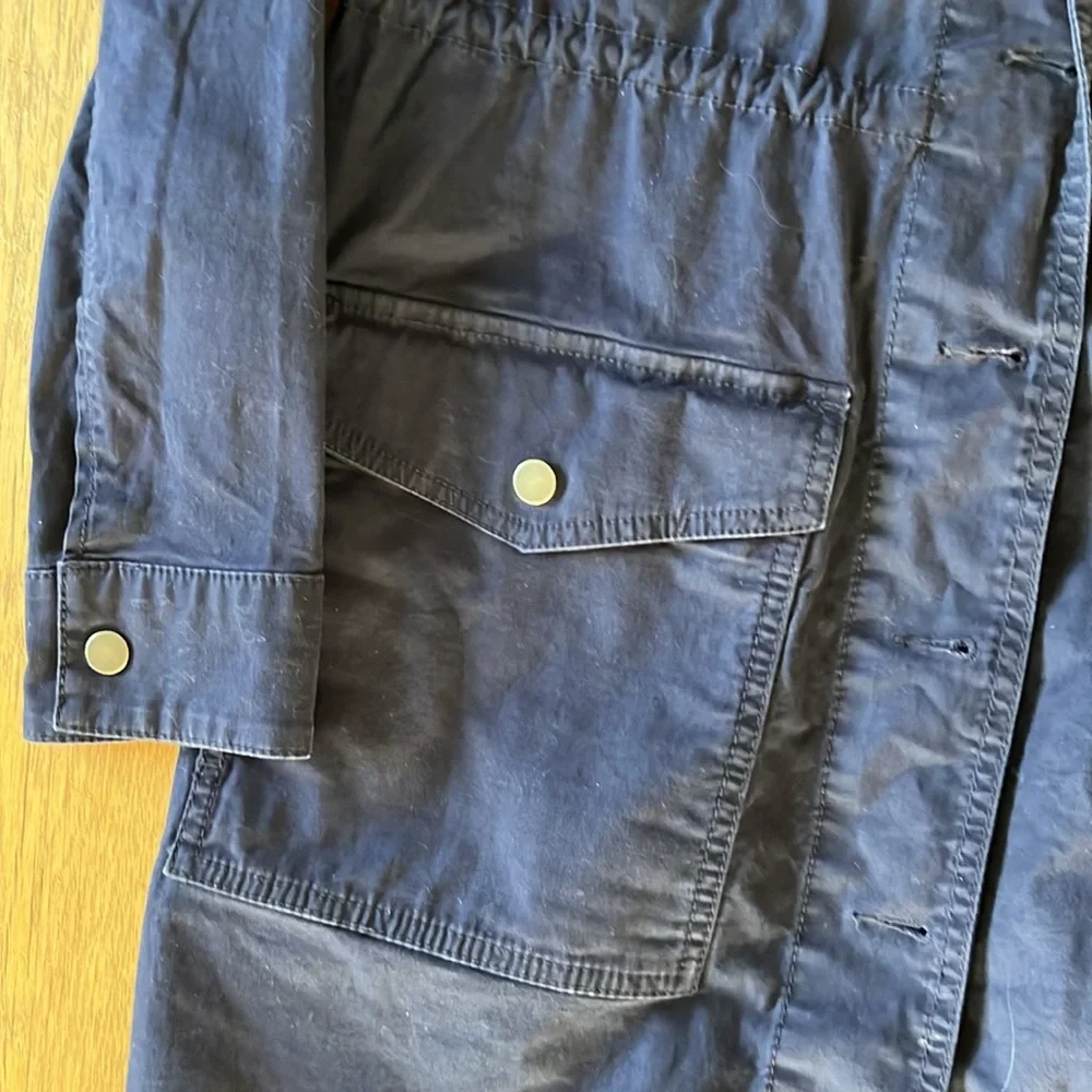 Navy Blue Button-Up Jacket - Picture 4 of 6